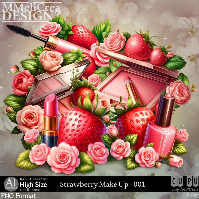 (image for) AI - Strawberry Make Up - CU001 (CU4PU/PNG/PACK)